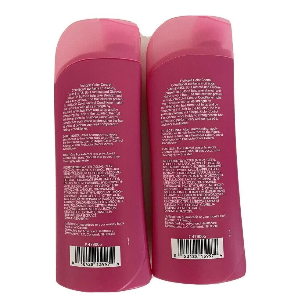 Lot of 2 Fruitopia Color Control Daily Conditioner 13.5 Ounces Vitamins B3 B6 - Picture 2 of 6